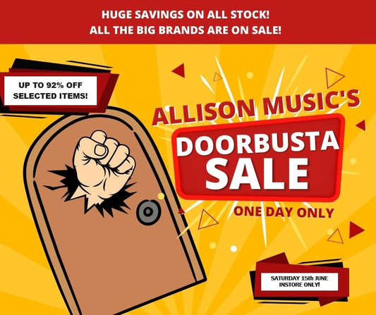 ALLISON MUSIC DOORBUSTA SALE 2024