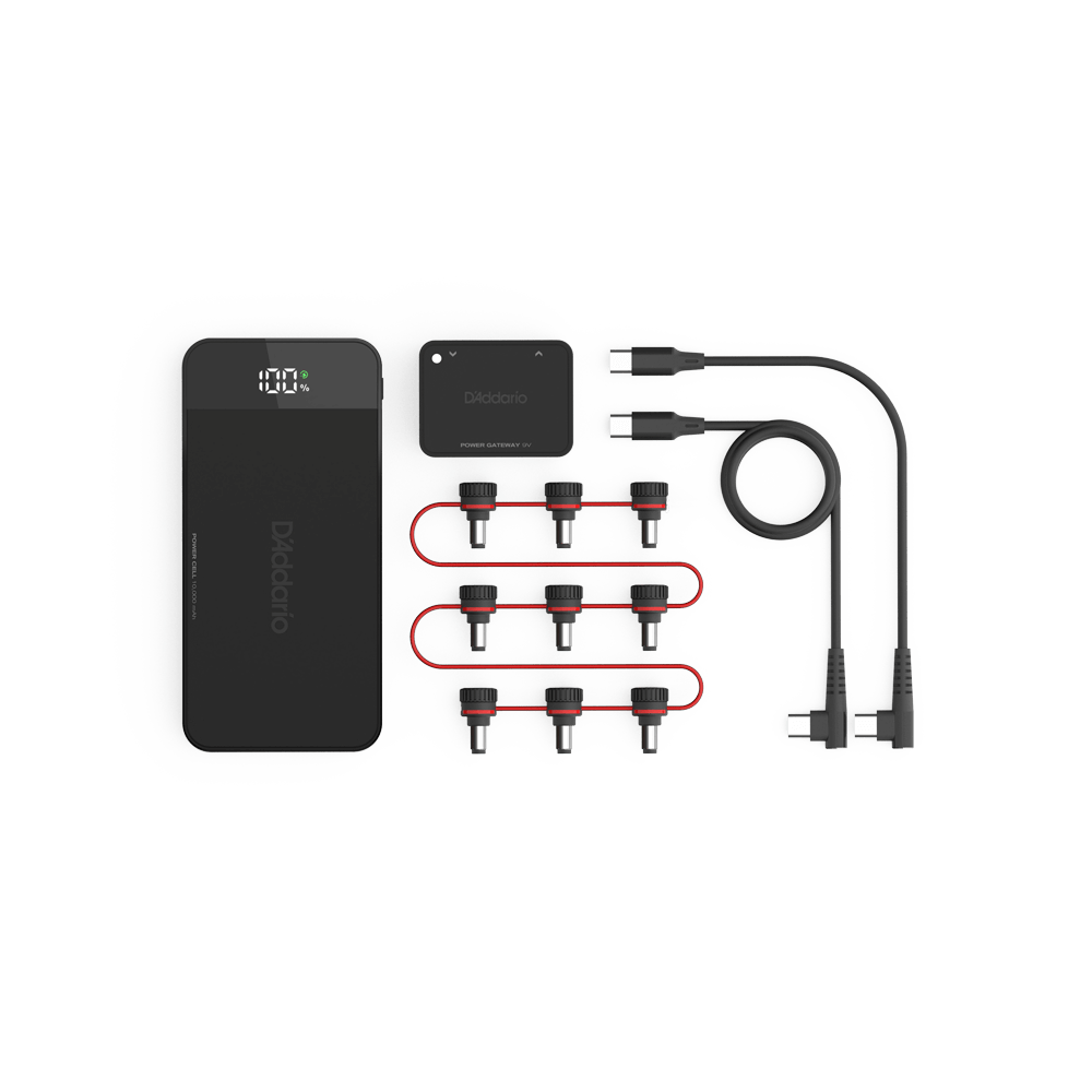 D'ADDARIO XPND RECHARGABLE PEDAL BOARD POWER SUPPLER SUPPLY KIT