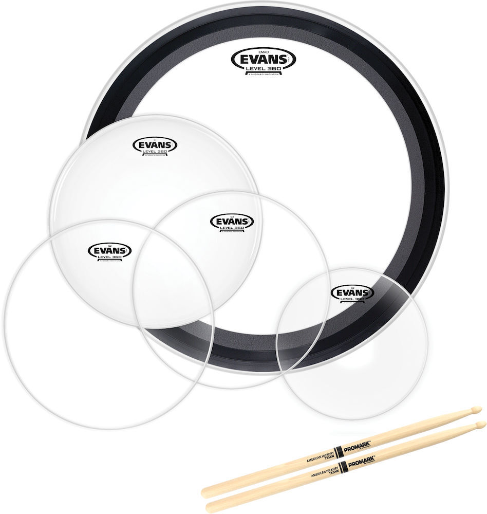 EVANS UPGRADE PACK - 22"/10"/12"/16" & 14" SNARE