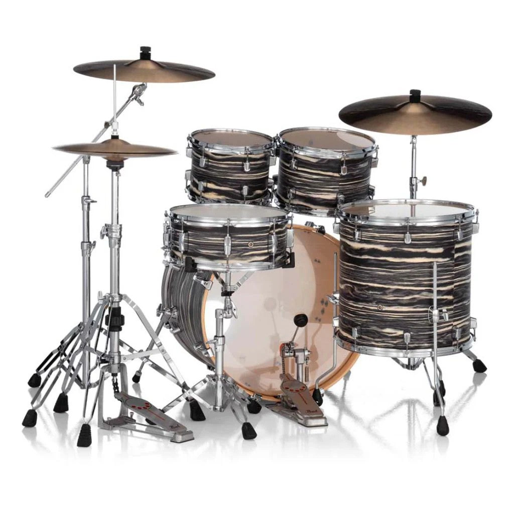 PEARL DECADE MAPLE ARTISAN 22" FUSION PLUS DRUM KIT - BLACK SATIN MARBLE