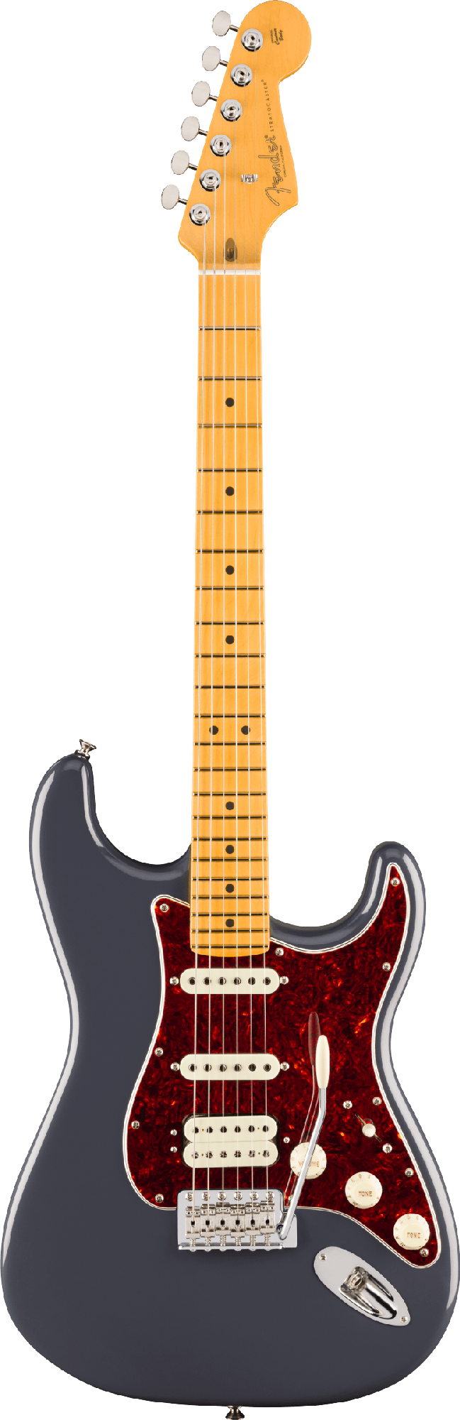 FENDER AMERICAN PRO CLASSIC STRAT HSS MN FADED BLACK - CASE