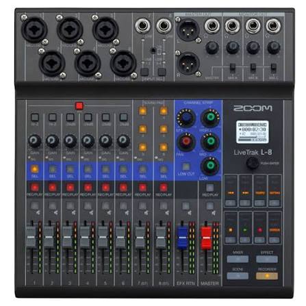 ZOOM L-8 LIVE TRAK MIXING CONSOLE