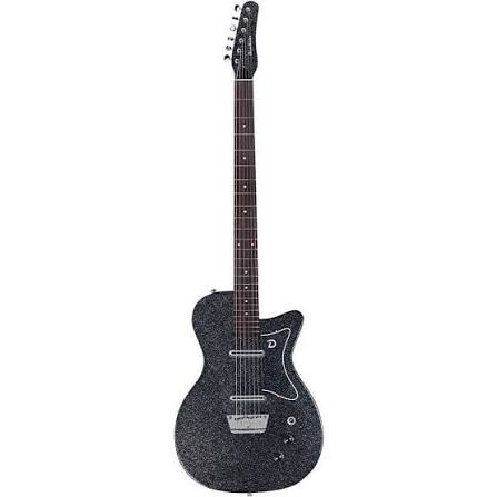 DANELECTRO '56 BARITONE DOLPHIN ELECTRIC GUITAR - BLACK METAL FLAKE