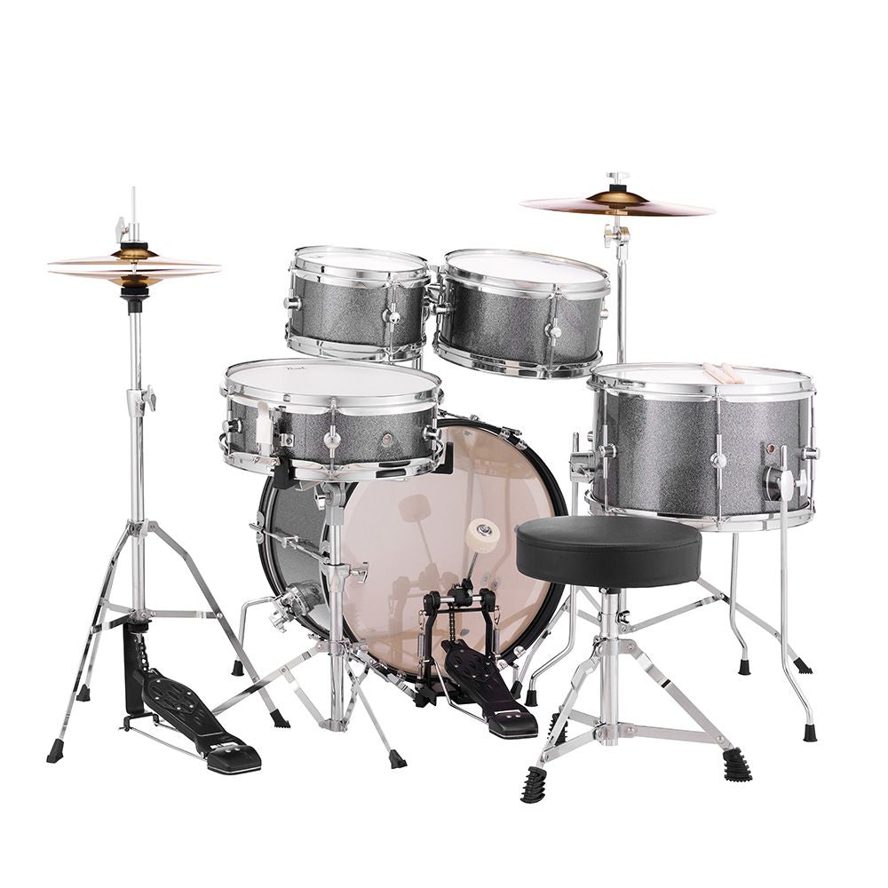 PEARL ROADSHOW JR 5 PIECE DRUM KIT W/CYMBALS - GRINDSTONE SPARKLE