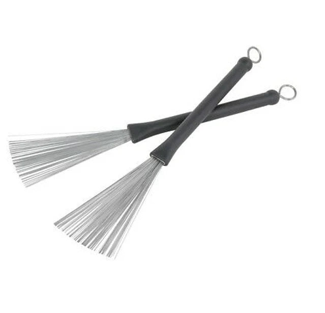 STAGG RECTRACTABLE WIRE BRUSHES - MEDIUM GAUGE