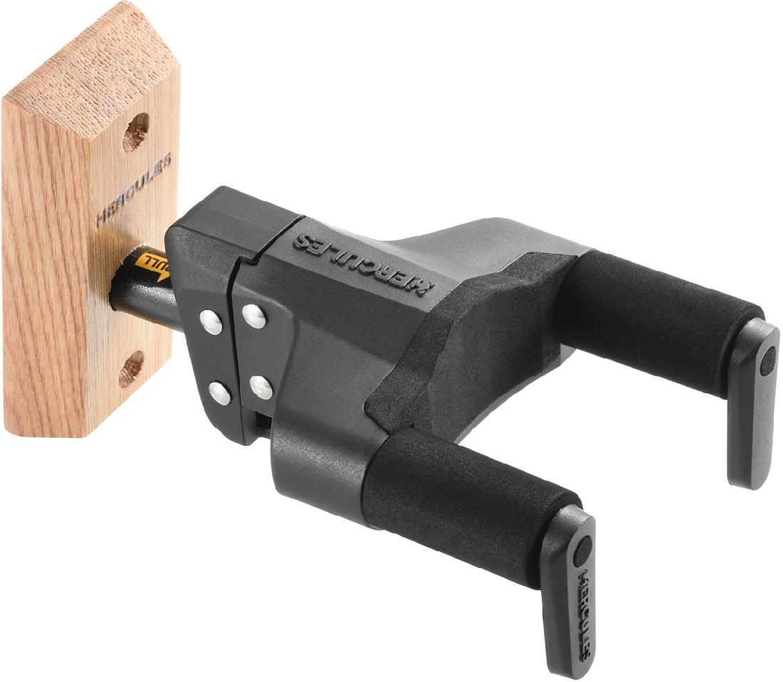 HERCULES GSP38WB PLUS WALL MOUNT GUITAR HANGER (WOOD)