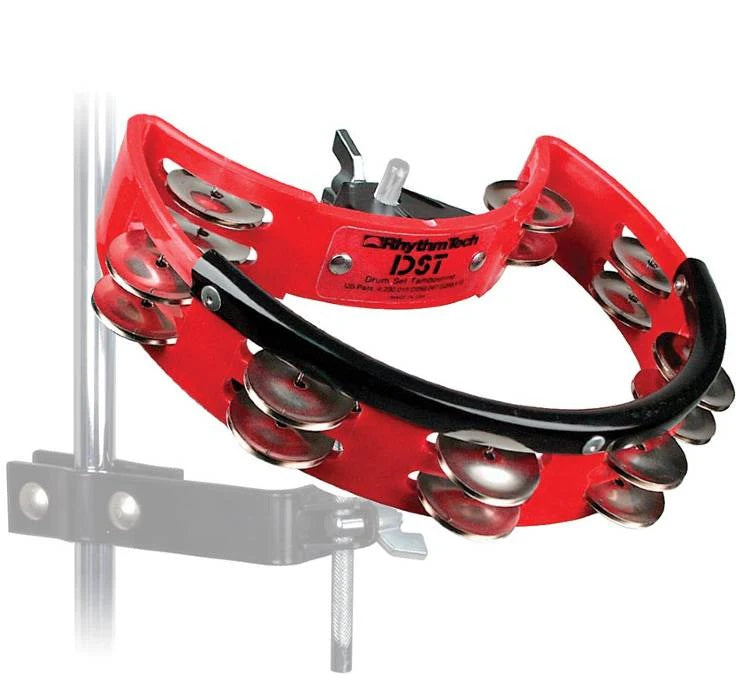 RHYTHM TECH DST30 CLAMP ON DRUM SET TAMBOURINE - RED