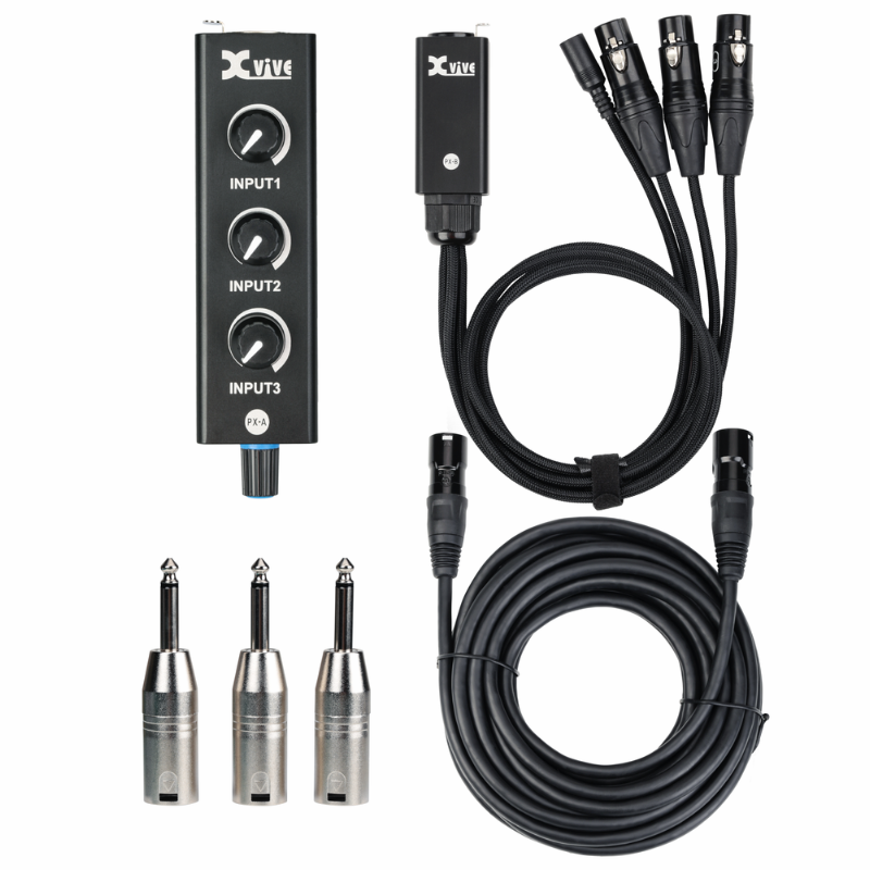 XVIVE PX PORTABLE 2 CHANNEL PERSONAL MONITOR MIXER SYSTEM