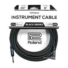 ROLAND RIC-B20A BLACK SEIRES 20' RIGHT ANGLE INSTRUMENT CABLE