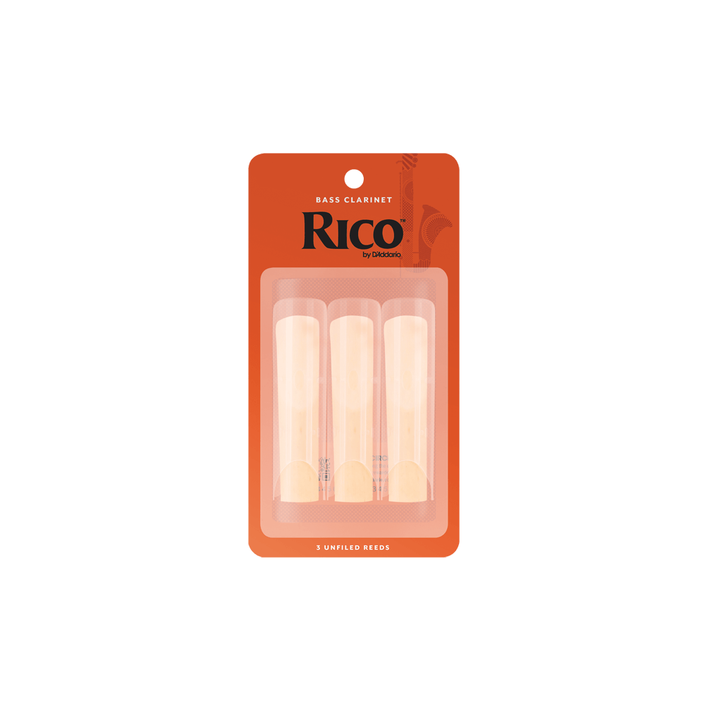 RICO BASS CLARINET 3PK - 2 /12