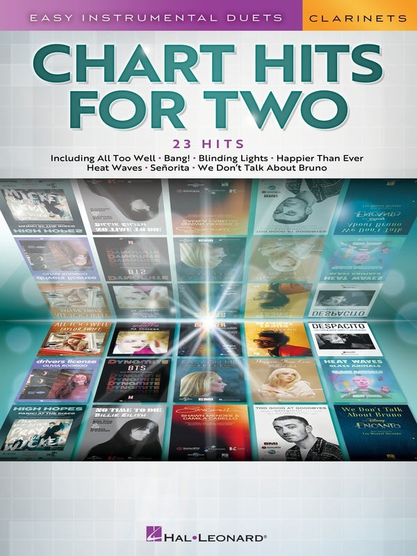 CHART HITS FOR TWO CLARINETS