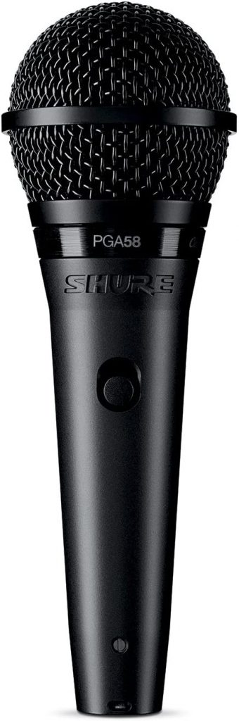 SHURE PGA58 DYNAMIC MICROPHONE - JACK