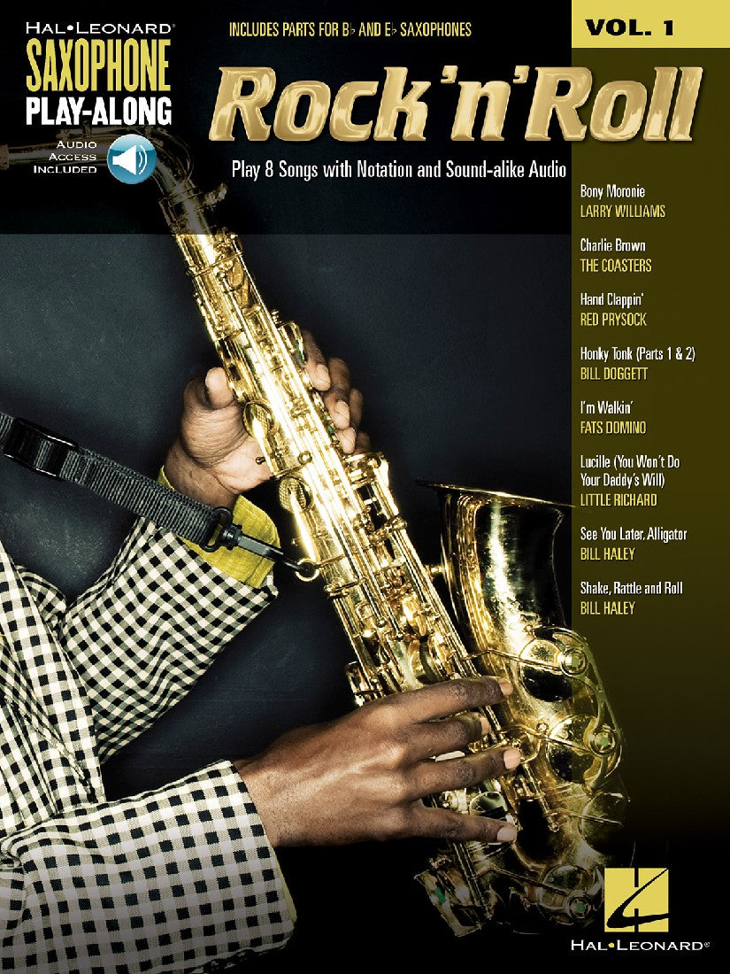 ROCK'N'ROLL PLAYALONG SAX BK/CD
