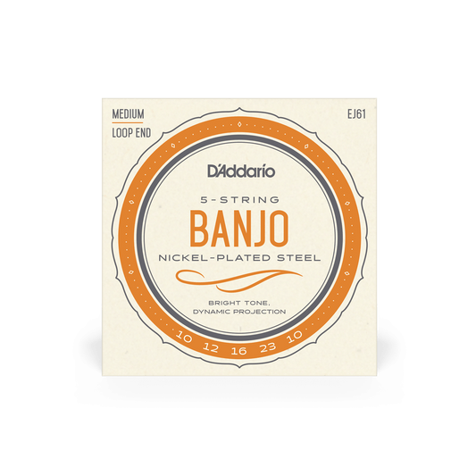 D'ADDARIO EJ61 10-23 BANJO 5 STRING