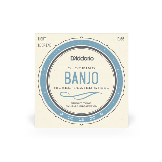 D'ADDARIO EJ60 9-20 5-STRING BANJO SET