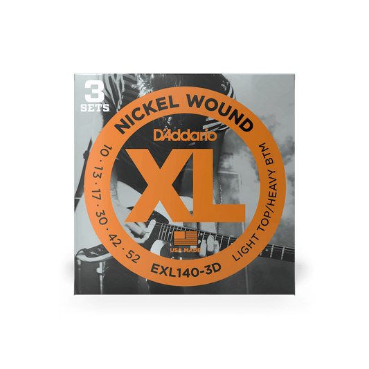 D'ADDARIO EXL140-3D ELECTRIC 10-52 3 PACK