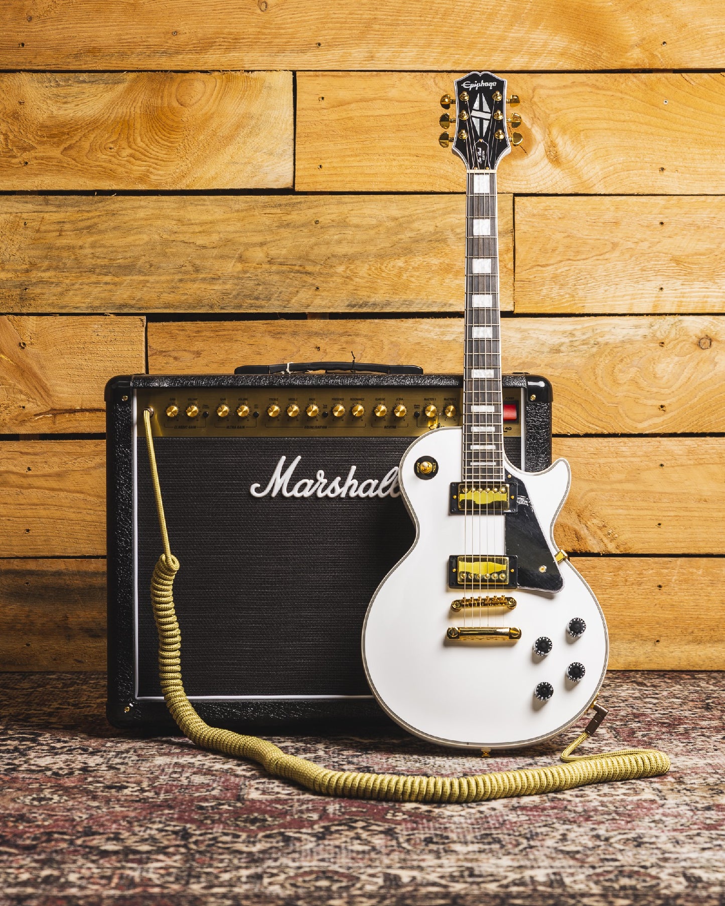 EPIPHONE LES PAUL CUSTOM - ALPINE WHITE