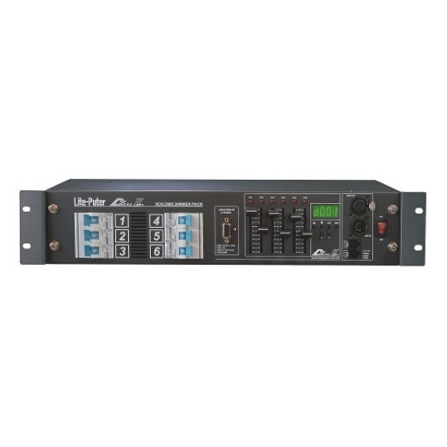 LITE-PUTER DMX DIMMING RACK 6 CHANNEL