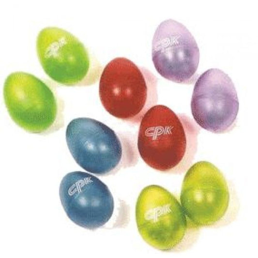 CPK TRANSPARENT EGG SHAKER -EACH (MIXED COLOURS)