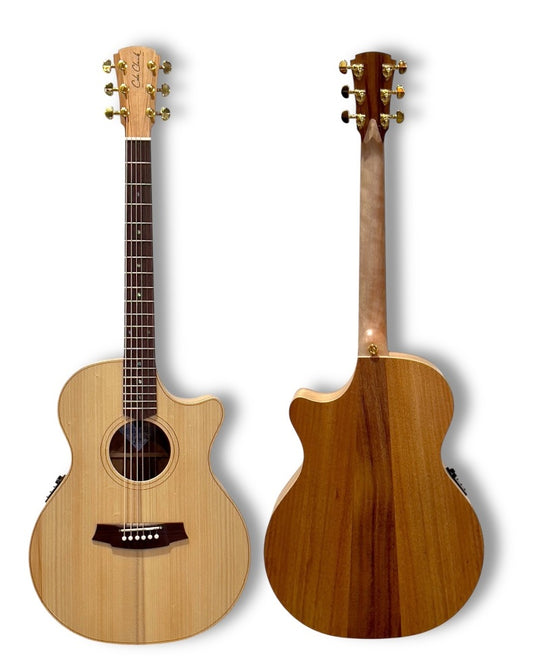 COLE CLARK AN2EC BUNYA/BLKWOOD ROSEWOOD FRETBOARD AC/EL GUITAR - CASE