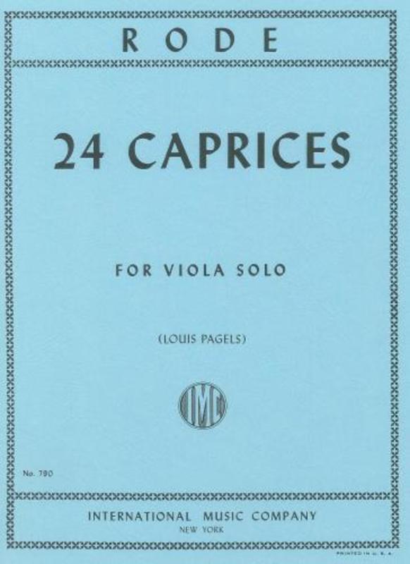 RODE 24 CAPRICES - VIOLA