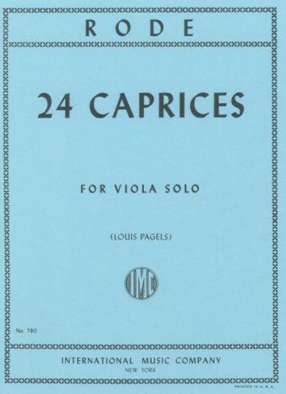 RODE 24 CAPRICES - VIOLA – Allison Music Wagga
