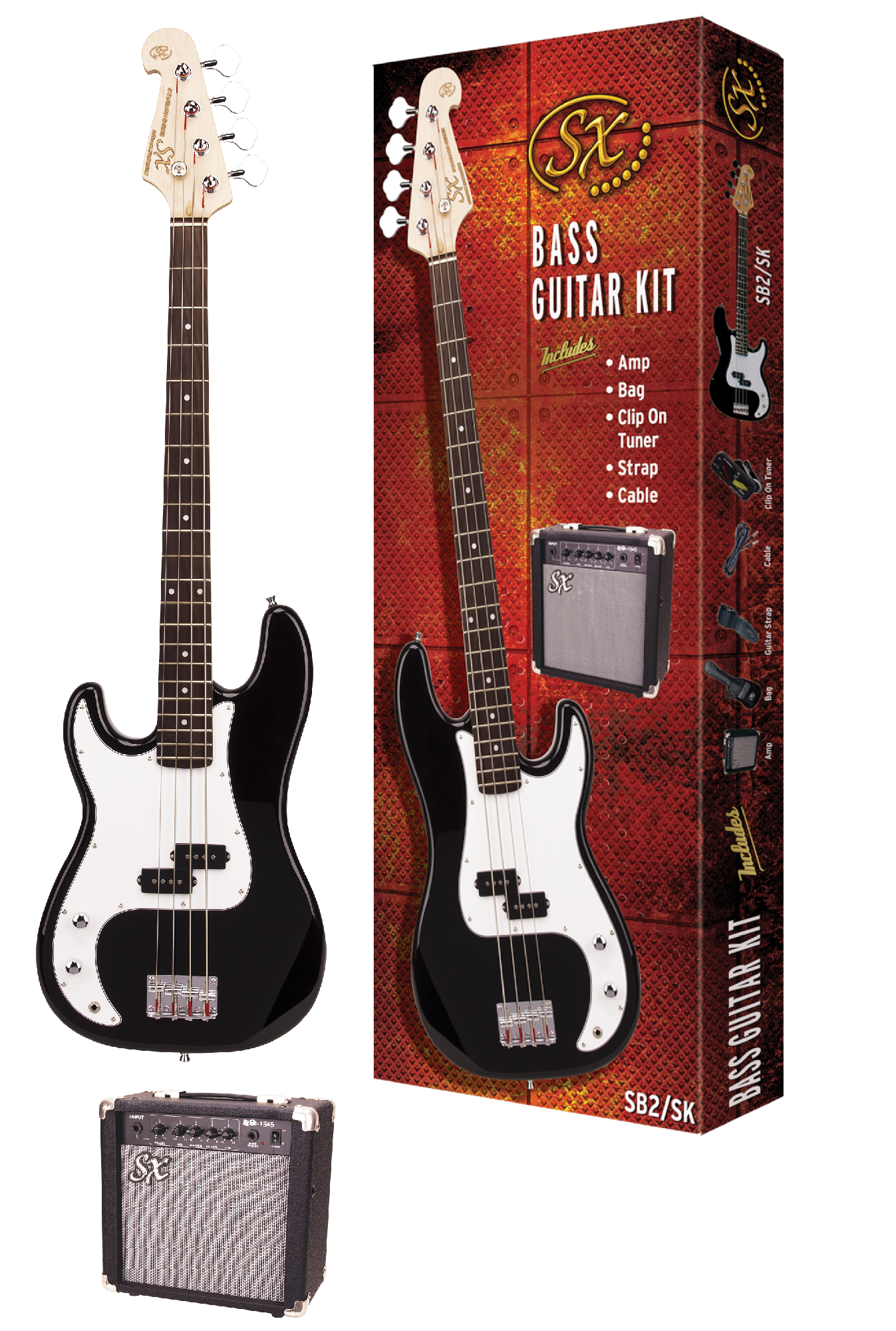 SX ELECT P BASS PACK LEFT HAND-BLK