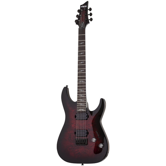 SCHECTER OMEN ELITE-6 ELECTRIC GUITAR - BLACK CHERRY