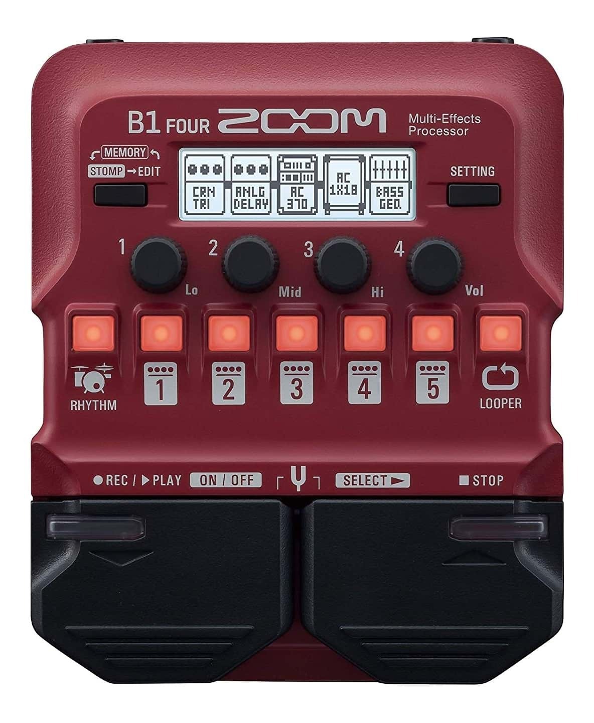 ZOOM B1 FOUR BASS MULTI FX PEDAL