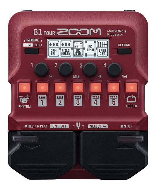 ZOOM B1 FOUR BASS MULTI FX PEDAL