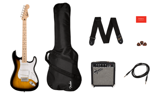 FENDER SQUIER SONIC STRATOCASTER PACK - 2 TONE SUNBURST