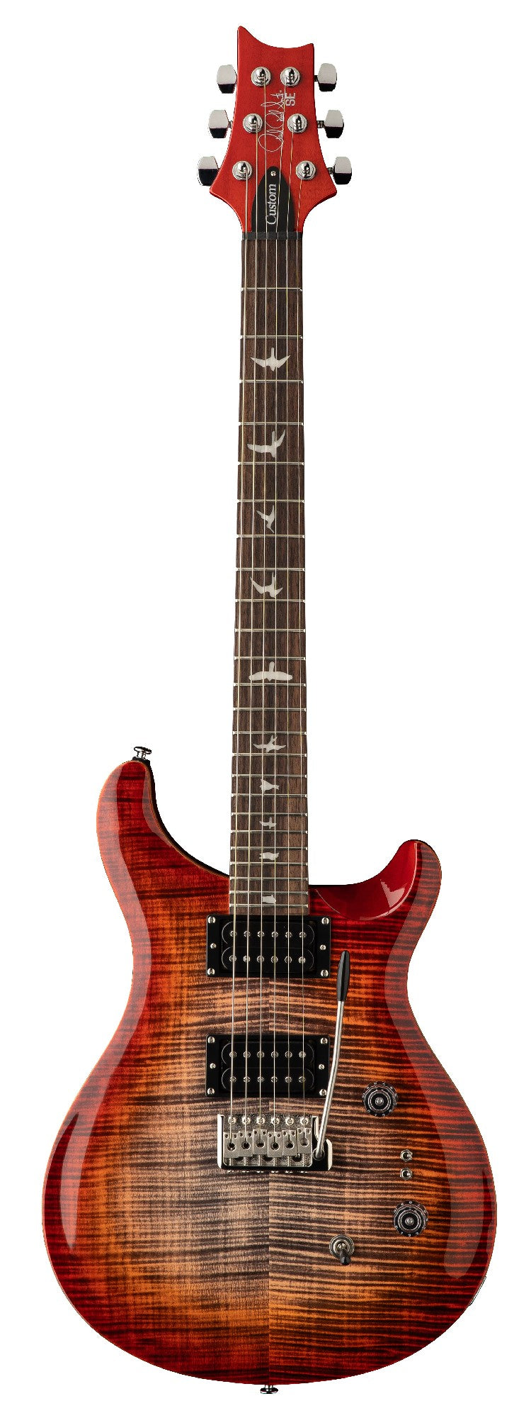 PRS SE CUSTOM 24 08 CHARCOAL CHERRY BURST - BAG