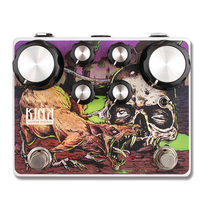 KINK RUSSIAN PLAGE DUAL CIRCUIT RAT DISTORTION & MUFF FIZZ PEDAL (DOOM STYLE)