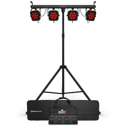 CHAURVET DJ 4 BAR HEX-ILS LIGHTING PACKAGE 