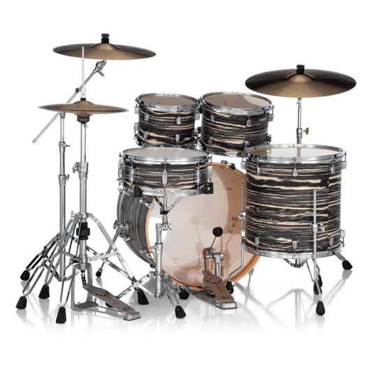 PEARL DECADE MAPLE ARTISAN 22" FUSION PLUS DRUM KIT - BLACK SATIN MARBLE