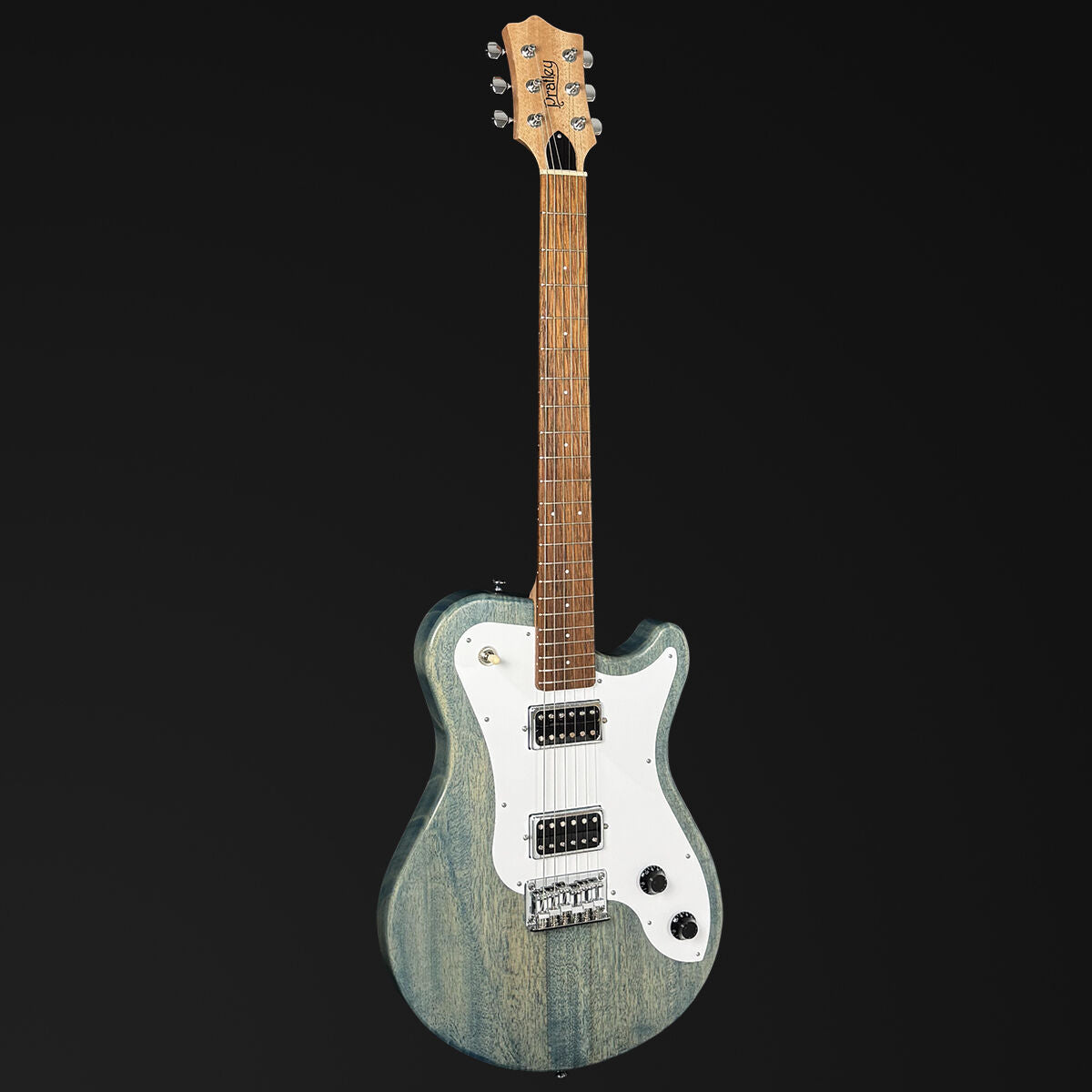 PRATLEY ELECTRIC REVOLUTION DVR HH ELECTRIC GUITAR - DENIUM BLUE - FOAM HARDCASE
