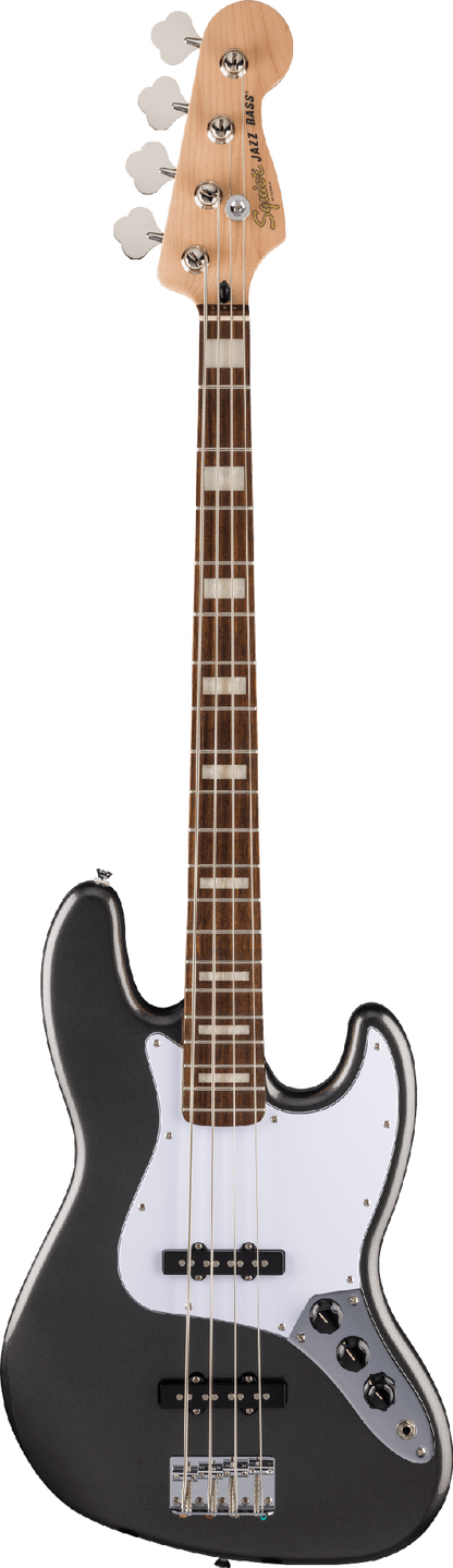 FENDER SQUIER FSR AFF ACTIVE JAZZ BASS - LRL CHARCOAL FROST METALLIC
