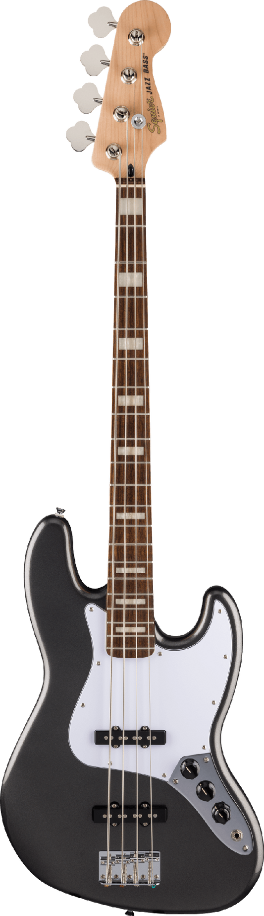 FENDER SQUIER FSR AFF ACTIVE JAZZ BASS - LRL CHARCOAL FROST METALLIC