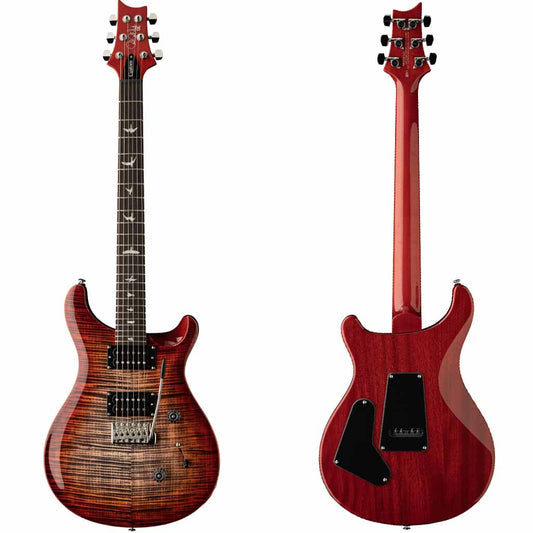 PRS SE CUSTOM 24 CHARCOAL CHERRY BURST ELECTRIC GUITAR - BAG