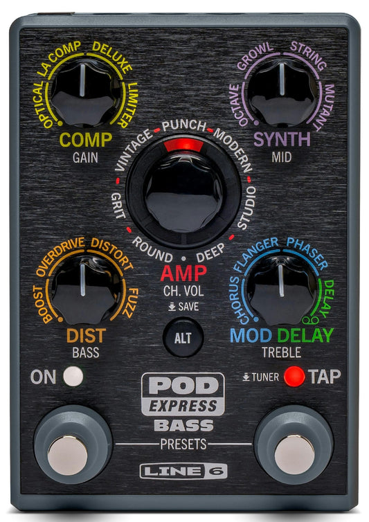 LINE 6 EXPRESS BASS MULTI FX PEDAL