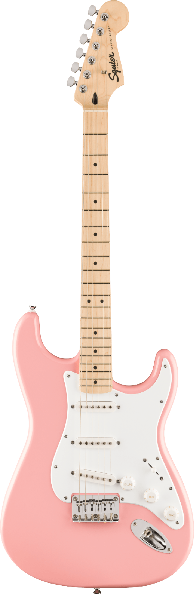 FENDER SQUIER FSR STRAT HARDTAIL MN - SHELL PINK