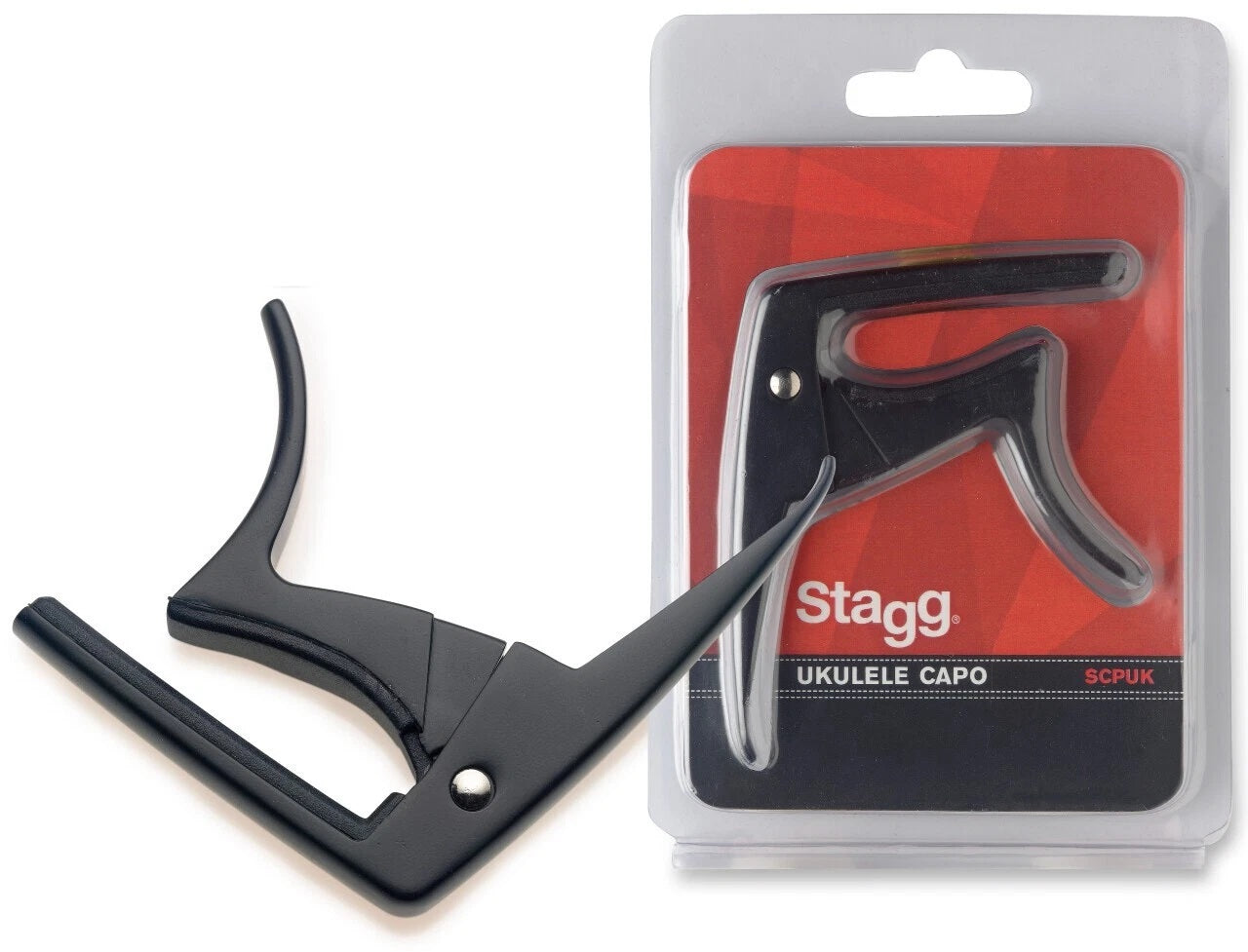 STAGG UKULELE CAPO - BLACK