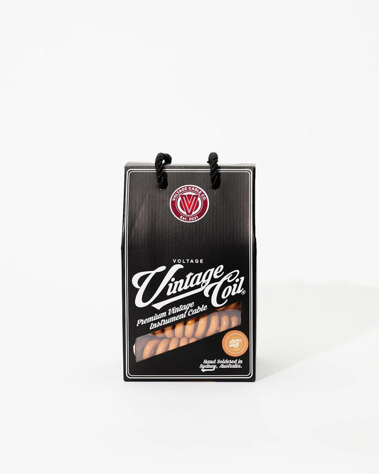 VOLTAGE MI VINTAGE COIL V2 CARAMEL 25FT RA/ST CABLE