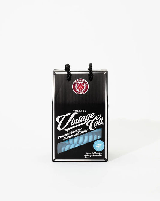 VOLTAGE MI VINTAGE COIL V2 ELECTRIC BLUE 30FT RA/ST CABLE
