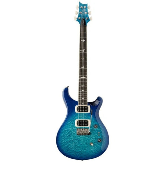 PRS SE CUSTOM 24/08 QUILT ELECTRIC GUITAR - LAKE BLUE - BAG