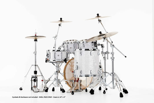 PEARL PMX PROFESSIONAL SERIES 22" FUSION PLUS 5 PIECE SHELL PACK - WHITE MARINE PEARL 