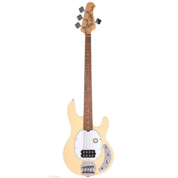 STERLING MUSICMAN RAY4 4 STRING BASS GUITAR - VINTAGE CREAM