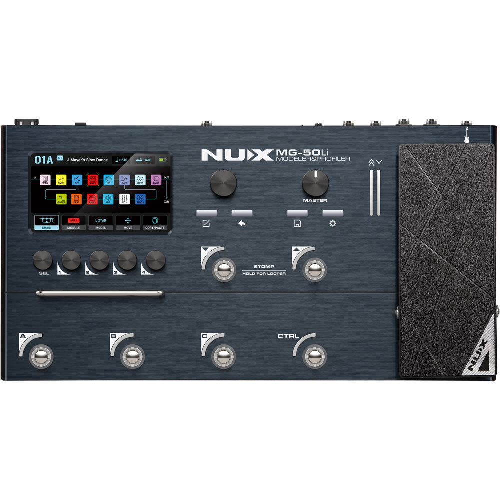 NUX MODELING MULTI FX PEDAL MG50LI DARK BLUE W/BAG