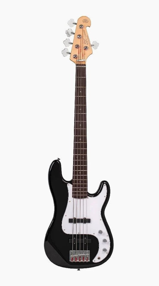 SX VEP562B ELECTRIC 5 STRING BASS GUITAR - BLACK