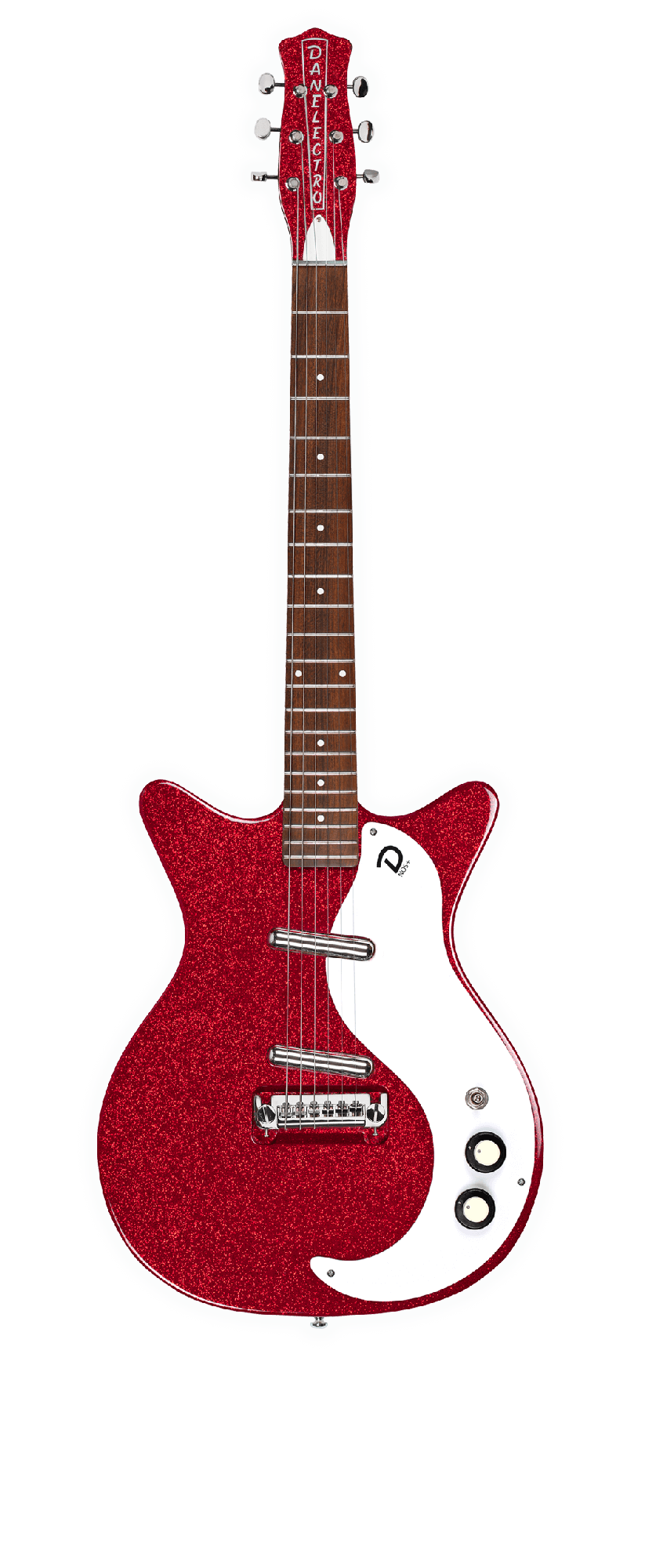 DANELECTRO '59M NOS+ ELECTRIC GUITAR - RED METALFLAKE 